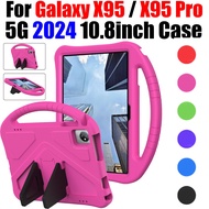 For Galaxy X95 X95 Pro Pro+ 10.8'' 5G 2024 Kids Safe EVA Soft Silicone Shockproof Stand Handheld Tab