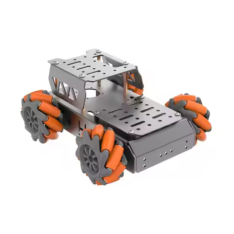 Hiwonder 4WD Smart Metal Mecanum Wheel Robot Car Chassis Kit with TT Motor DIY Robot Toys for Arduin