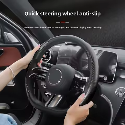 For Toyota Hilux Fortuner Prius ZVW50 2015~2025 Car Steering Wheel Cover Segmented Butterfly Design 