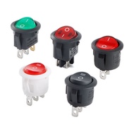 20mm Round KCD1 Rocker Switch 2/3/4 Pin 2 Gear 3 Gear 10A Silver Contact Switch Power Push Button Sw