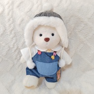 Lena Bear Clothes 30cm Medium Baby Clothes Overalls Jumpsuit Dress Plush Doll Doll Pajamas Romper 25