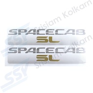 OEM สติกเกอร์แคป TFR95 รง.  SPACECAB_SL สีเทา  ( 2 ชิ้น/ชุด )