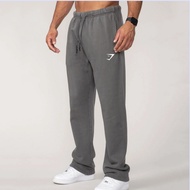 original Gymshark Mens Sweatpants Autumn/winter New Arrival Joggers Gym Cotton Printed Ankle-tied Ca
