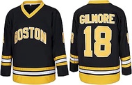Men's #18 Happy Gilmore 1996 Movie Boston Adam Sandler Ice Hockey Jersey Stitched