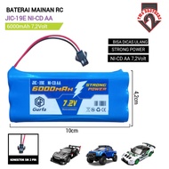 Baterai Mainan Anak / Baterai RC / Baterai Tipe NI-CD AA 6X AA 72V 6000mAh SOKET HTAM