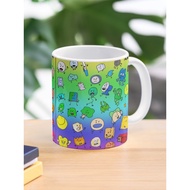 BFDI All Characters (Rainbow) Coffee Mug
