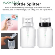 TWINKLE1 Nail Removal Bottle Empty Squeeze Bottle Press Pumping Push Down Refillable Bottle