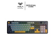 คีย์บอร์ดไร้สาย - AULA F108Pro - Display Gasket Mechanical Keyboard Full Size คีย์ไทย รับประกัน 2 ปี