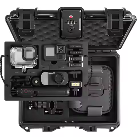 Case Organizer for GoPro Hero 1312/11/10/9/8/Media Mod/Volta/Creator Edition/Action Camera Lockable 