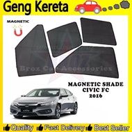 Magnetic Custom Fit Oem Car Sunshade / Sunshades / Sun shade - UV Proof & Reduce Heat For Honda Civi