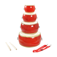 Red drums, cowhide drums, percussion instruments, toys, three sentences and a half props, children's drums, kindergartens, drums, drums and gongs.