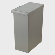 日本RISU｜TOSTE簡約設計風格按壓雙開型分類垃圾桶 30L 灰色