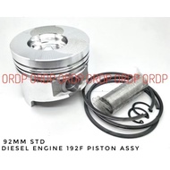 Air Cooler Diesel Engine 192F 192 F  192fa piston assy 92mm STD Ready Stock