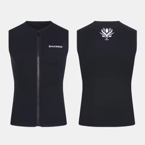 3mm Men Women Thermal Sleeveless Diving Vest Split Body Warm Diving Suit Surfing Swimming Drifting D
