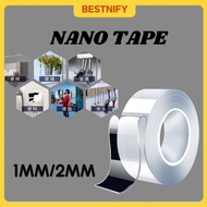 Nano Double Sided Tape Washable Adhesive Tape Reusable Double Sided Side Nano Traceless Clear Sticky