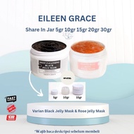 EILEEN GRACE SHARE IN JAR Moisturize Rose Jelly Mask Deep Cleansing Black Jelly Mask