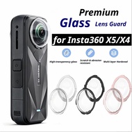 Rotating Tempered Glass Lens Protector Caps for Insta360 X5/X4 Premium Camera Lens Guard Set Screen 