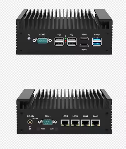SZBOX Firewall Mini PC Gen Alder Lake-N100 2.5G Soft Router 4x i226-V LAN DDR5 2*COM 4*USB2.0 Indust