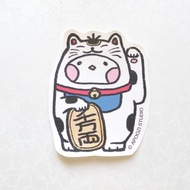 招財貓 日本 開運 吉祥物 行李箱 貼紙
