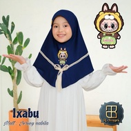 Children's INSTANT HIJAB AL-JAZEERA LABUBU IXABU ADEM COMFORTABLE TO WEAR ORI AL-JAZEERA