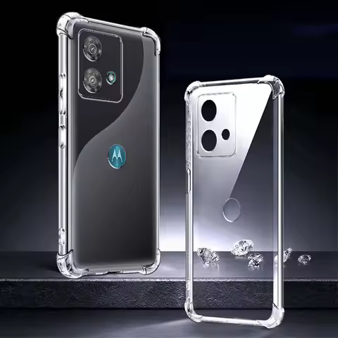 Edge 40 Neo Case For Motorola Edge 40 Neo Case Shockproof Back Cover Transparent Silicone Case For M