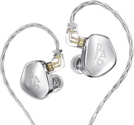 實體店鋪 TRN BA16 Flagship 16-Driver Balanced Armature in-Ear Monitors, HiFi 16 BA IEMs Earphone with 6 Tuning Styles, and 2.5/3.5/4.4 Interchangeable Plugs (Silver) 3.5mm + 2.5mm + 4.4mm 可更換插頭 16動鐵 16喇叭單元 可調音 入耳式有線耳機耳筒 運動耳機 降噪耳機