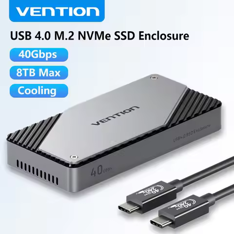 Vention 40Gbps M.2 NVMe SSD Enclosure Case M.2 to USB 4.0 Adapter for M.2 NVME USB Type C Gen Extern