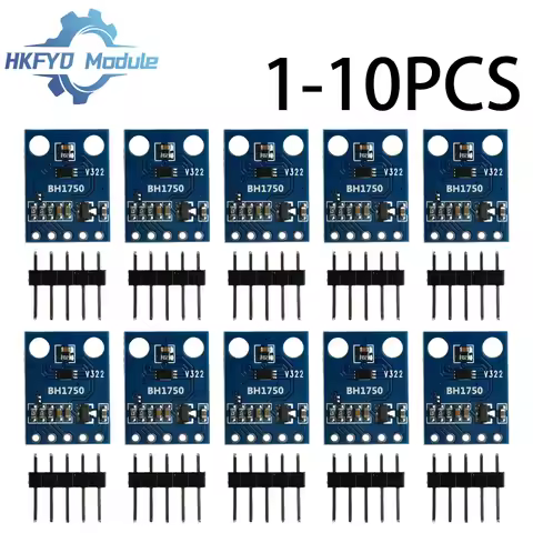 1-10PCS GY-302 BH1750 BH1750FVI Light Intensity Illumination Module for Arduino DC 3V-5V GY302 Senso