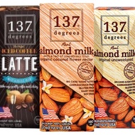 137 Degrees Almond Milk Unsweetened/Organic Coconut Flower Nectar/Iced Coffee Latte Almond Milk 180m