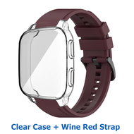 2in1 สาย For Garmin Venu sq 2 เคส สมาร์ทวอทช์ สายนาฬิกาข้อมือ แบบสเตนเลส For Garmin Venu Sq2 สาย เคส