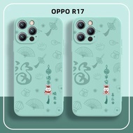 Cartoon Liquid Shock-resistant Phone Case Suitable for OPPO R9 R9S plus R11 R11S plus R15 R17 pro All-Inclusive Soft Case