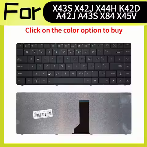 US New Replace Keyboard For Asus X43S X42J X44H K42D A42J A43S X84 X45V K43S A84 X84L X42J X45VD N43