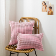 Big  Large Cushion Cover 70x70 60x60 65x65 50x50cm 40x40 Pink Nordic Pillow Case for Sofa Bed Home D