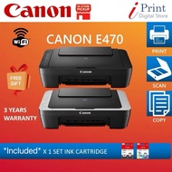 Canon Pixma E470 Wi-Fi AIO 3 In 1 Color Printer E470 Printer Murah HP 2875 HP 2336 HP 4928 E410 PRIN