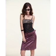 INTO.EIGHT fur halter TOP designed (CINDER TOP)