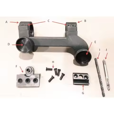 WW II Lee Enfield No.32 Mk II/MK2 Mk III/MK3 Sniper Scope Mount & Pads & Screws tap drill RSM