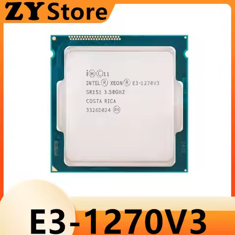 Intel Xeon E3-1270 v3 E3 1270 v3 E3 1270v3 3.5 GHz Quad-Core Eight-Thread CPU L2=1M L3=8M 80W LGA 11