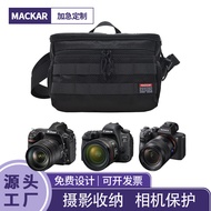 กระเป๋า Kamera Canon ใส่เลนส์ SLR แบบเฉียงพกพากระเป๋าเก็บกล้องถ่ายรูปแบบพกพากันน้ำสำหรับถ่ายภาพกลางแจ้ง
