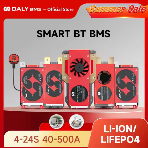 DalyBMS LiFePo4 4S 12V BMS 8S 24S 72V 48V 16S 100A 150A 200A 250A 300A 3.7V Li-Ion BMS 7S 13S 14S 3.