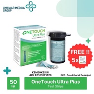 READY STOCK OneTouch Ultra Plus isi 50 One Touch Isi ulang Test Strip