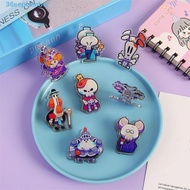 SEPTEMBER 8Pcs Comic Mini Paper Clip, Stationery Acrylic Cartoon Cute Clip, Kawaii Double-sided PP C