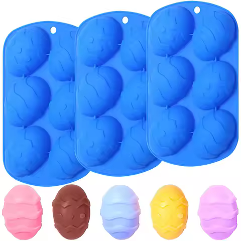 Easter Egg Silicone Mold Chocolate Mould for Cake Fondant Jelly Pudding Manual Soap Chocolate Making