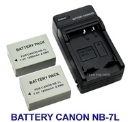 NB-7L \ NB7L แบตเตอรี่ \ แท่นชาร์จ \ แบตเตอรี่พร้อมแท่นชาร์จสำหรับกล้องแคนนอน Battery \ Charger \ Ba