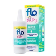 FLO BABY SALINE NASAL DROPS 15ML EXPIRY 2025/10