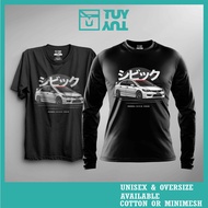 Baju T-shirt Honda Civic FD unisex oversized Tshirt Honda Civic FD shirt Honda Civic FD Baju Honda C
