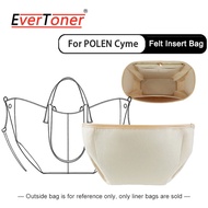 EverToner Felt Insert Bag For POLEN Cyme Mini M Handbag Multi-Pocket Organizer Shape Keeper