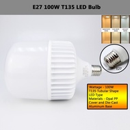 3H Lampu Mentol LED Globe Shape G100/T100/T120/T130/T135 E27 [18W–100W] Bentuk Tubular Globe Bulb