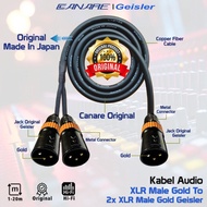 Audio Cable XLR Male Jackmade in japan GLD To 2x XLR Male GLD - Geisler - JUAN