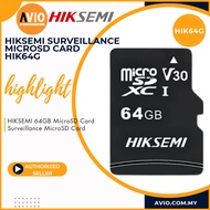 HIKSEMI HIk Semi 64GB Micro SD Card microSDHC/64G/CLASS 10 92MB/S Read 30MB/S Write Speed HIK64G
