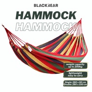 Rainbow Hammock Buaian Gantung Cotton Canvas Portable Outdoor Indoor Heavy Duty Up To 200kg With Bag